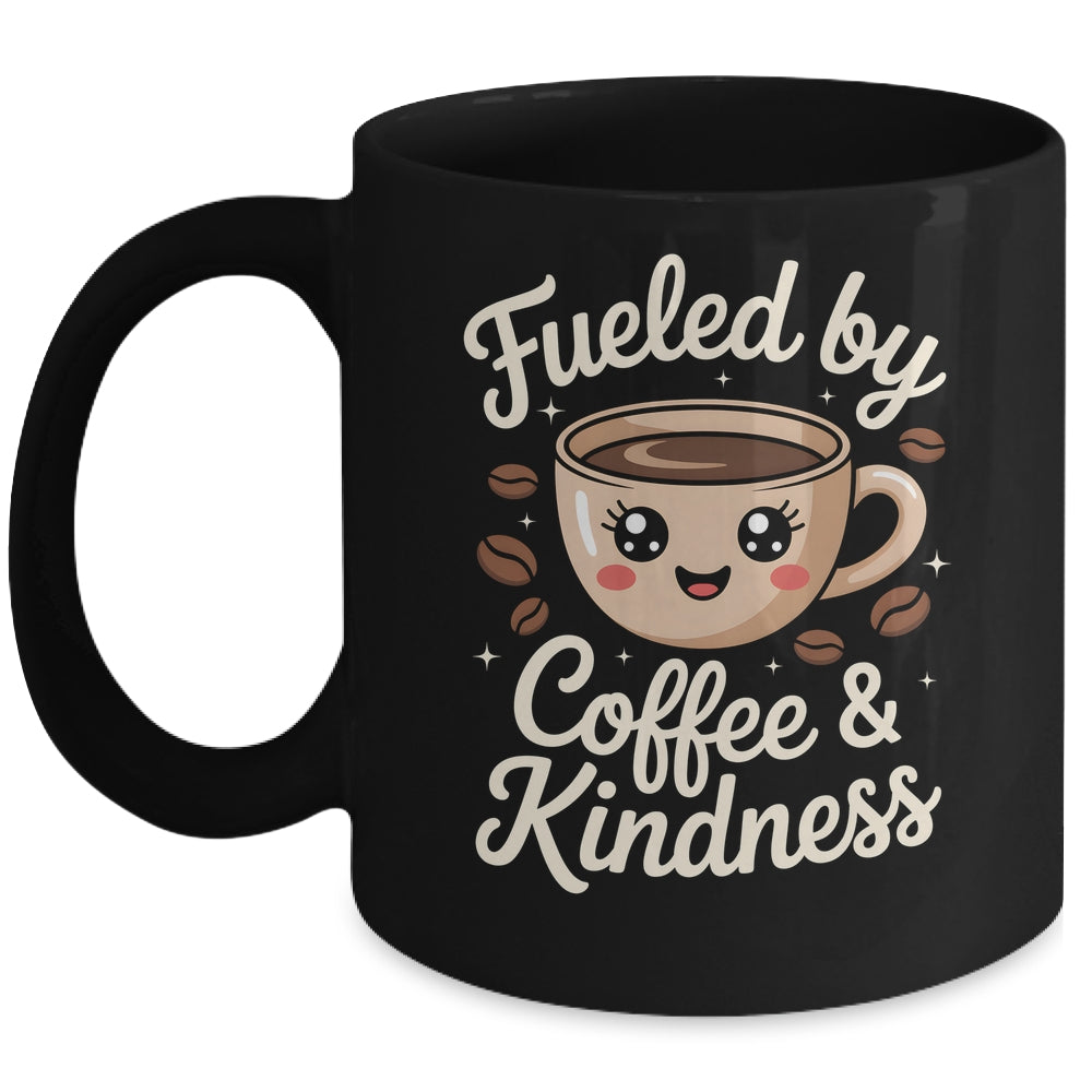 Funny Coffee Lover Fueled By Coffee And Kindness Men Women Mug | siriusteestore