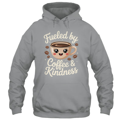 Funny Coffee Lover Fueled By Coffee And Kindness Men Women Shirt & Tank Top | siriusteestore