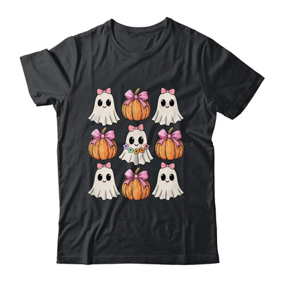 Funny Coquette Bow Pumpkin Halloween Ghost Spooky Season Shirt & Sweatshirt | siriusteestore
