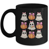 Funny Coquette Bow Pumpkin Halloween Ghost Spooky Season Mug | siriusteestore