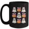 Funny Coquette Bow Pumpkin Halloween Ghost Spooky Season Mug | siriusteestore