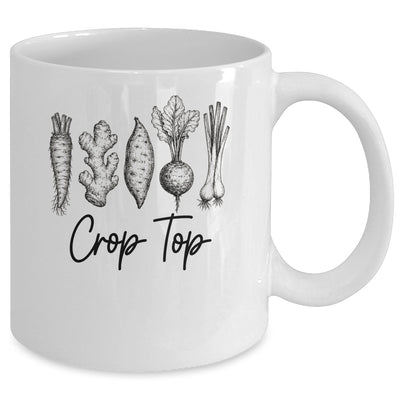 Funny Crop Top Gardening Pun Vegetable Art Gardeners Women Mug | siriusteestore