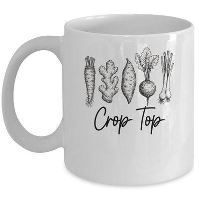 Funny Crop Top Gardening Pun Vegetable Art Gardeners Women Mug | siriusteestore