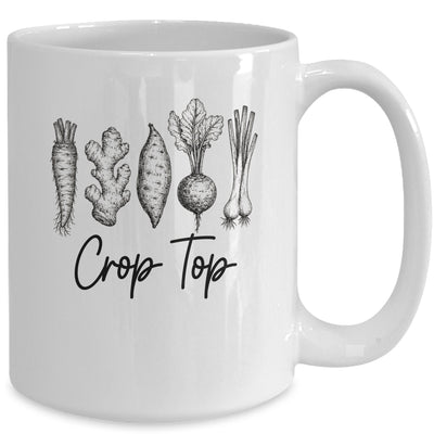 Funny Crop Top Gardening Pun Vegetable Art Gardeners Women Mug | siriusteestore