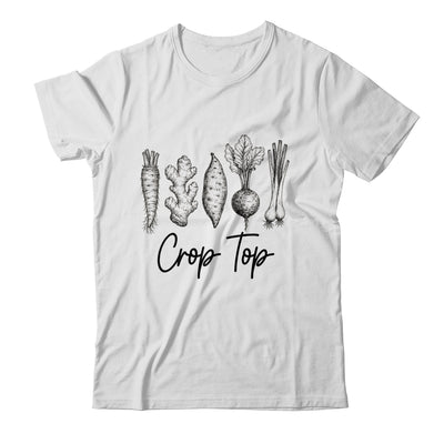 Funny Crop Top Gardening Pun Vegetable Art Gardeners Women Shirt & Tank Top | siriusteestore