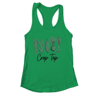 Funny Crop Top Gardening Pun Vegetable Art Gardeners Women Shirt & Tank Top | siriusteestore