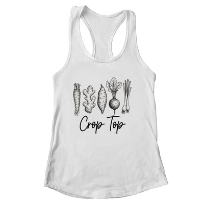 Funny Crop Top Gardening Pun Vegetable Art Gardeners Women Shirt & Tank Top | siriusteestore
