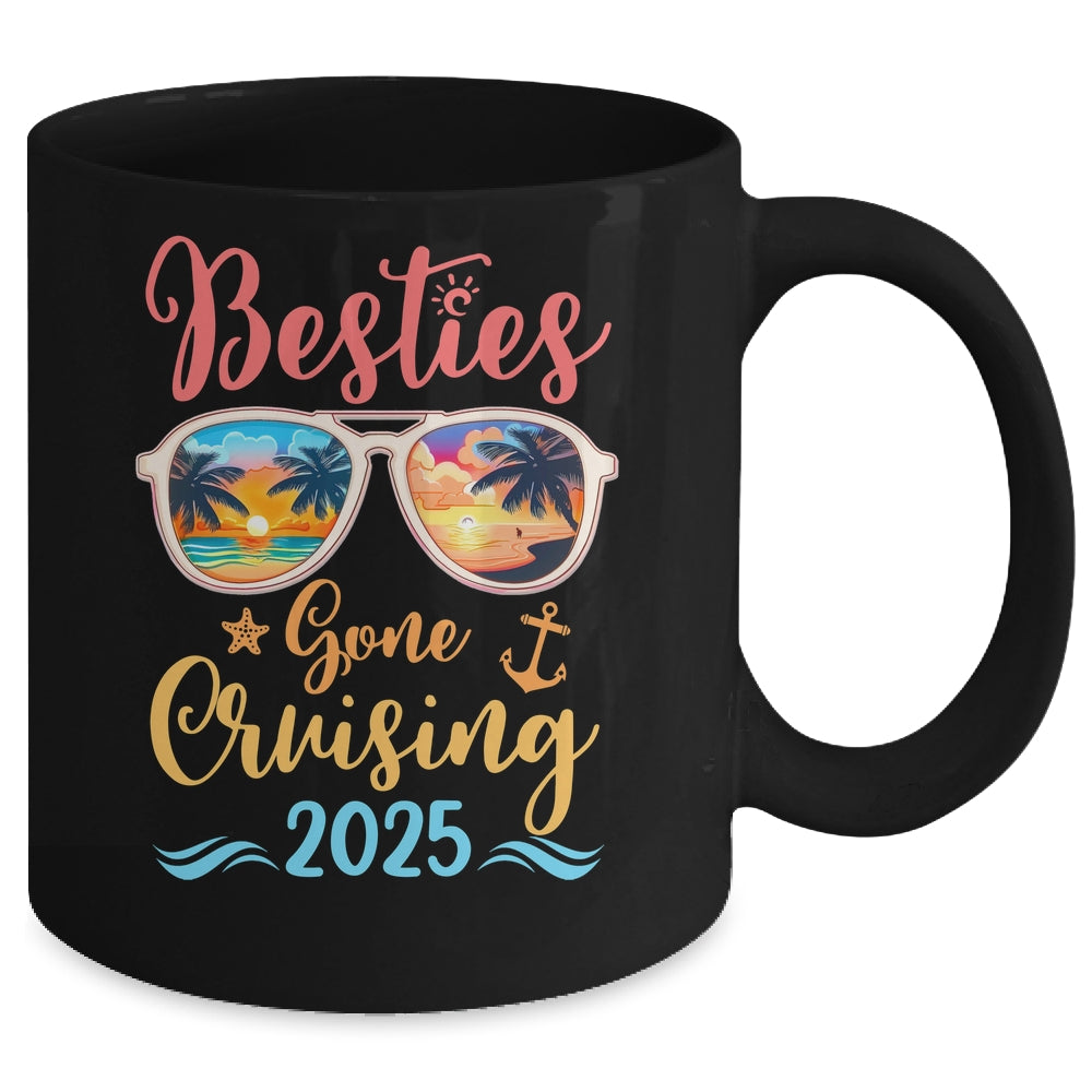 Funny Cruising Friends Squad 2025 Besties Gone Cruising Mug | siriusteestore