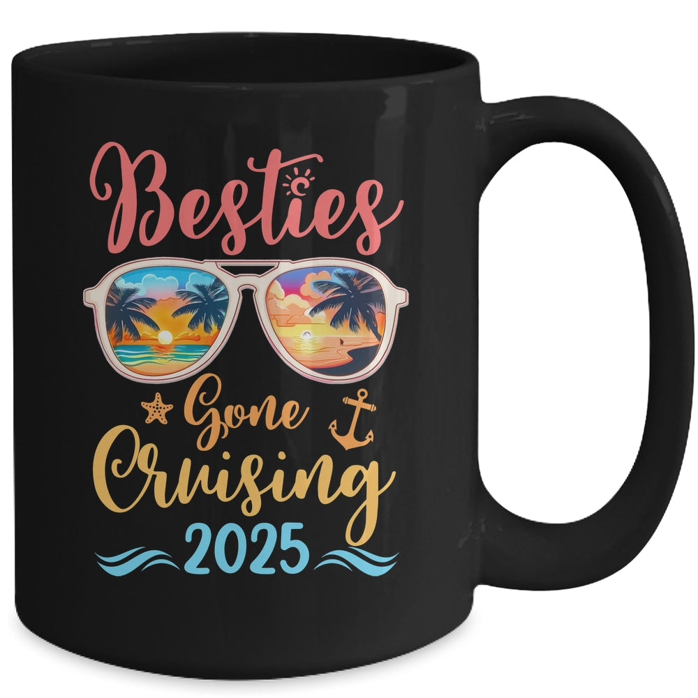 Funny Cruising Friends Squad 2025 Besties Gone Cruising Mug | siriusteestore