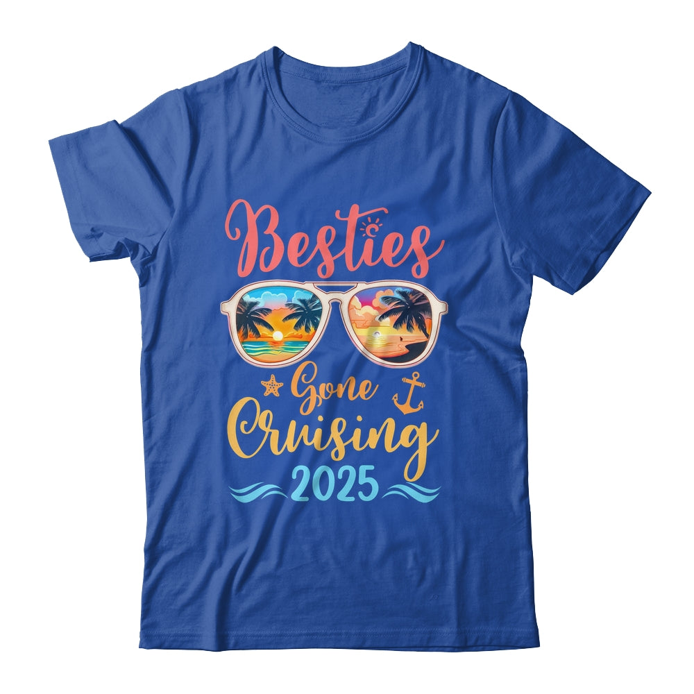 Funny Cruising Friends Squad 2025 Besties Gone Cruising Shirt & Tank Top | siriusteestore