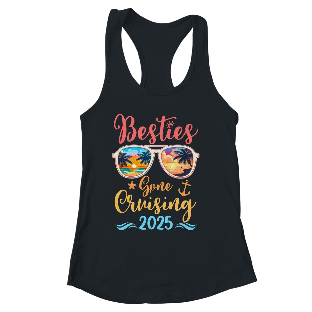Funny Cruising Friends Squad 2025 Besties Gone Cruising Shirt & Tank Top | siriusteestore