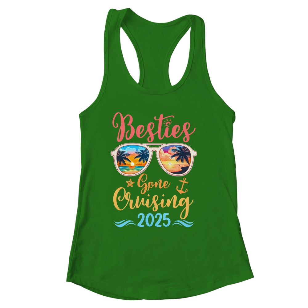 Funny Cruising Friends Squad 2025 Besties Gone Cruising Shirt & Tank Top | siriusteestore