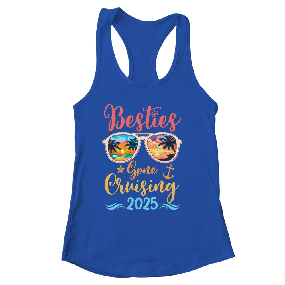Funny Cruising Friends Squad 2025 Besties Gone Cruising Shirt & Tank Top | siriusteestore