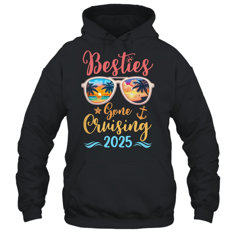 Funny Cruising Friends Squad 2025 Besties Gone Cruising Shirt & Tank Top | siriusteestore