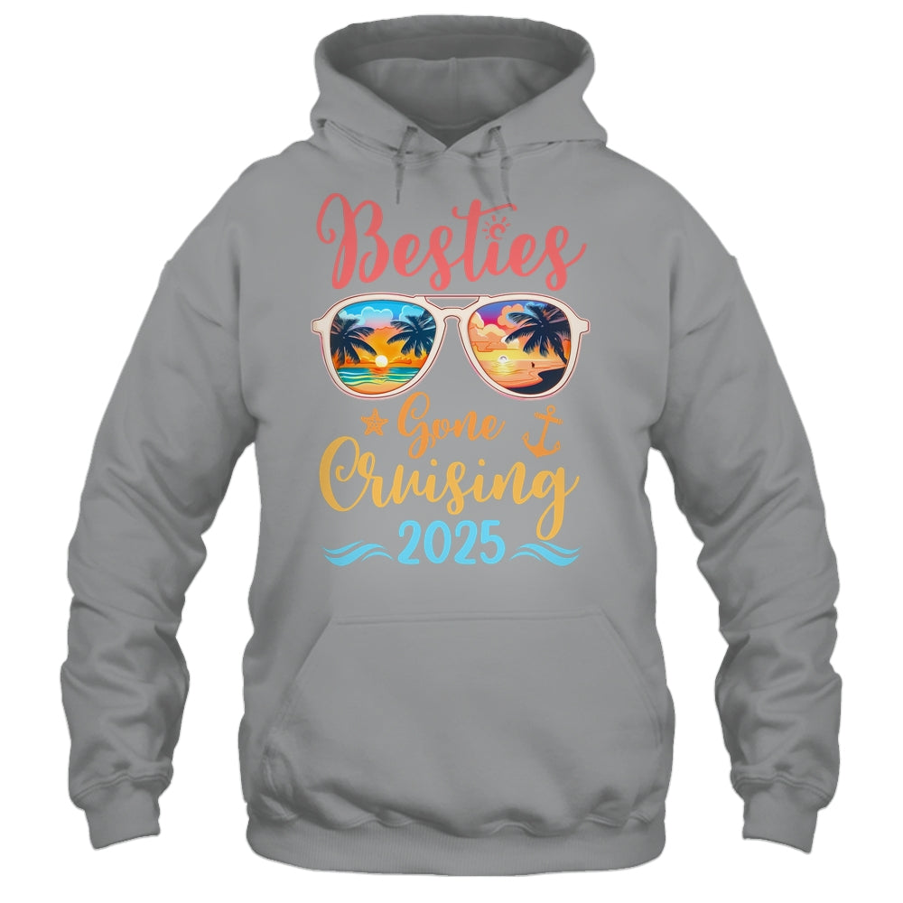 Funny Cruising Friends Squad 2025 Besties Gone Cruising Shirt & Tank Top | siriusteestore