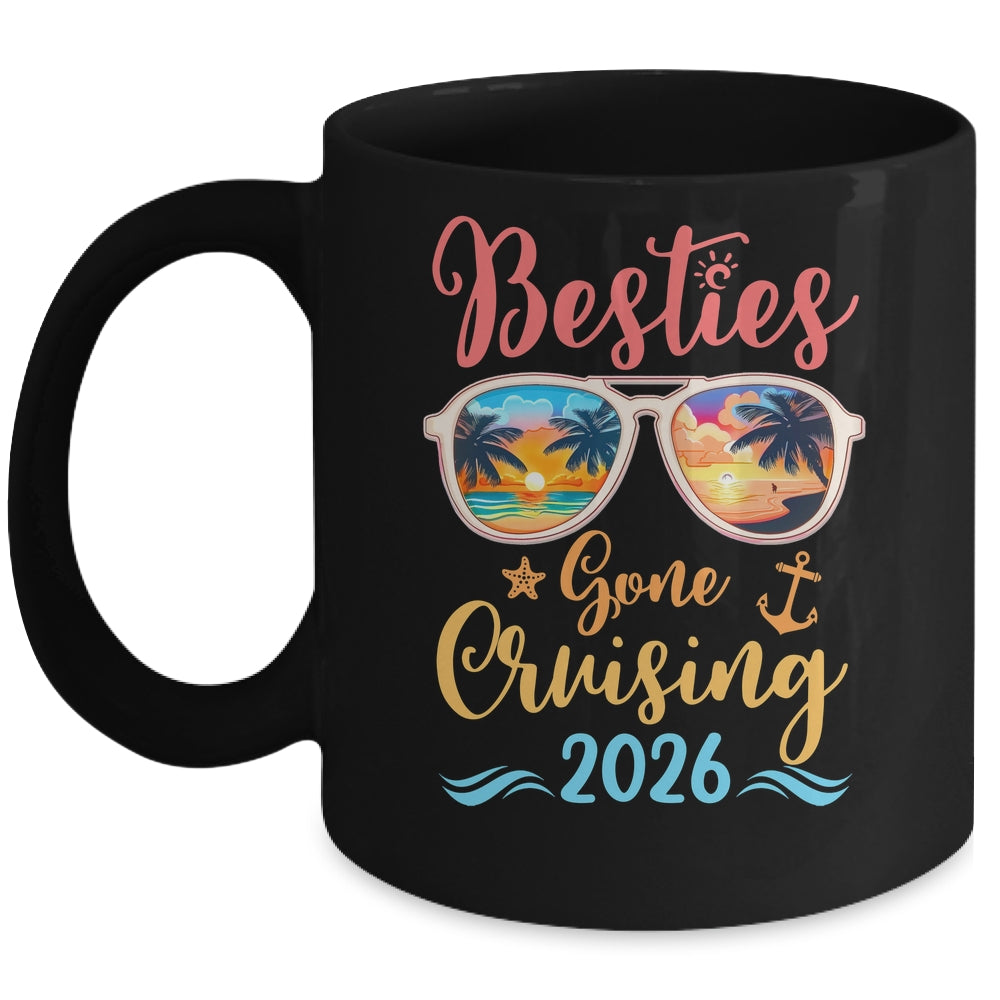 Funny Cruising Friends Squad 2026 Besties Gone Cruising Mug | siriusteestore