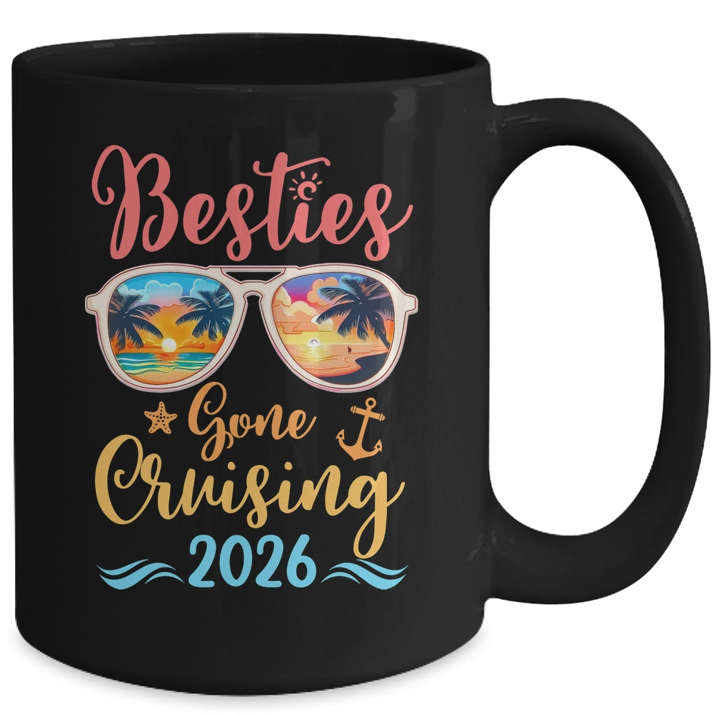 Funny Cruising Friends Squad 2026 Besties Gone Cruising Mug | siriusteestore