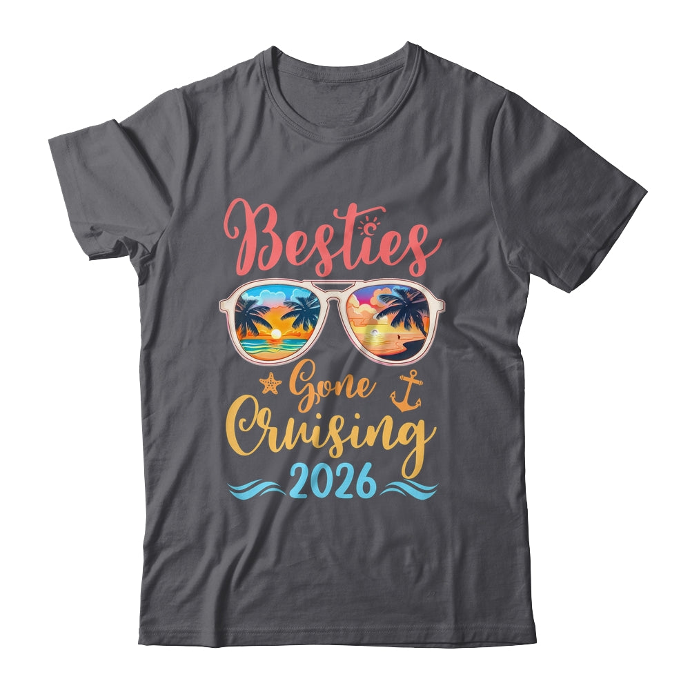 Funny Cruising Friends Squad 2026 Besties Gone Cruising Shirt & Tank Top | siriusteestore