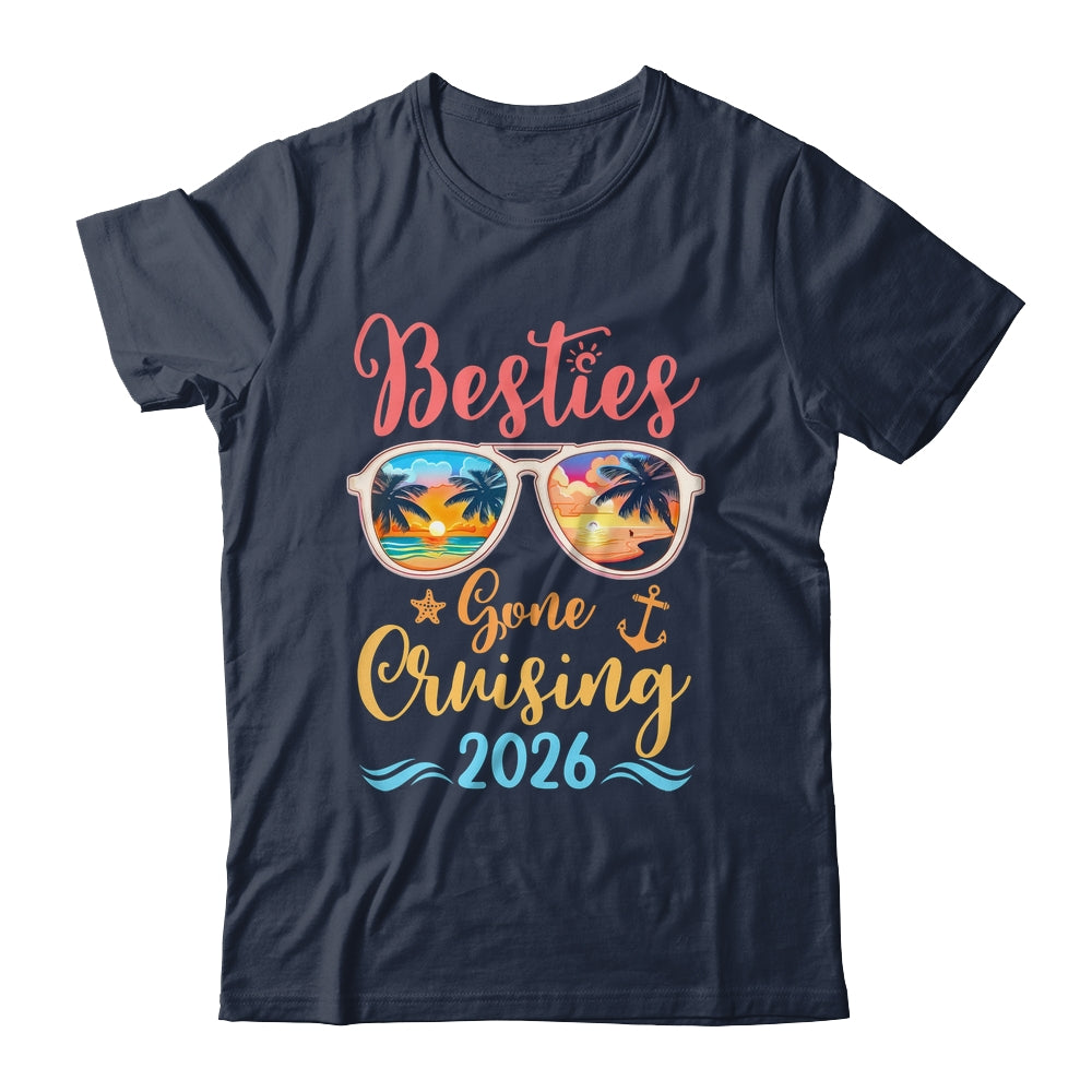 Funny Cruising Friends Squad 2026 Besties Gone Cruising Shirt & Tank Top | siriusteestore