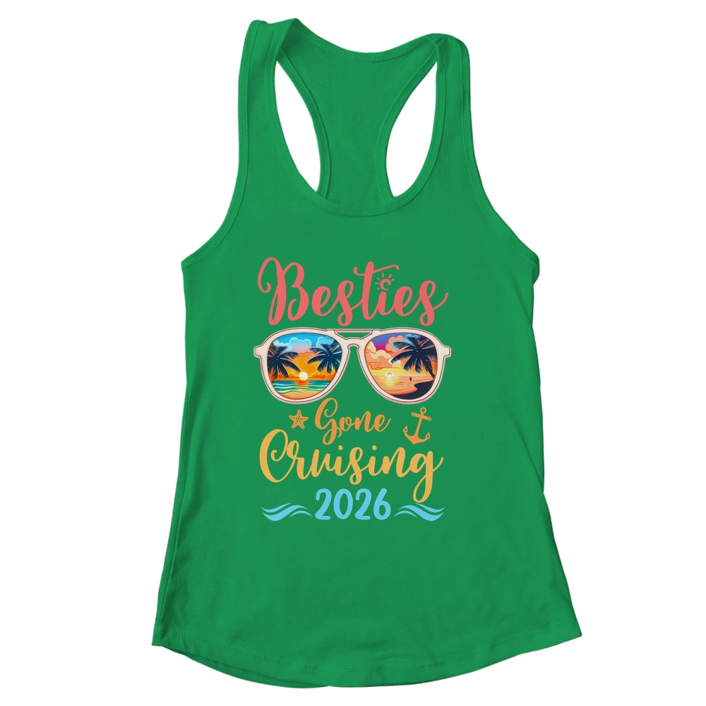 Funny Cruising Friends Squad 2026 Besties Gone Cruising Shirt & Tank Top | siriusteestore