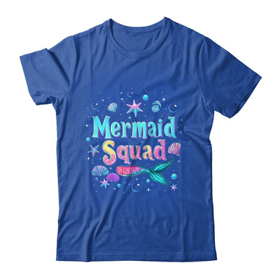 Funny Cute Mermaid Squad Birthday Party Daughter Girls Shirt & Tank Top | siriusteestore