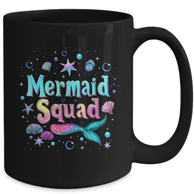 Funny Cute Mermaid Squad Birthday Party Daughter Girls Mug | siriusteestore