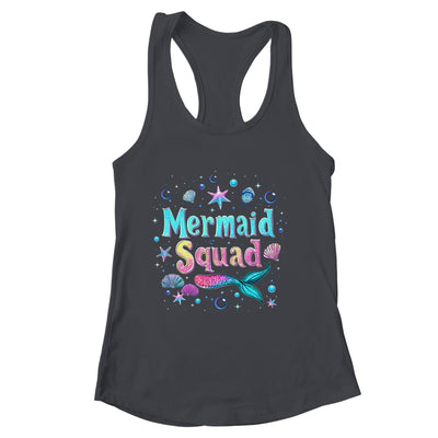 Funny Cute Mermaid Squad Birthday Party Daughter Girls Shirt & Tank Top | siriusteestore