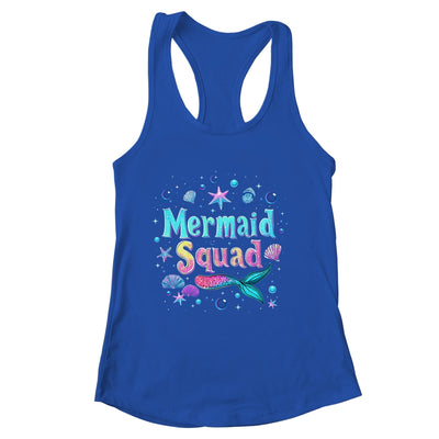 Funny Cute Mermaid Squad Birthday Party Daughter Girls Shirt & Tank Top | siriusteestore