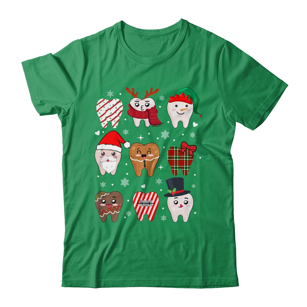 Funny Dental Christmas Teeth Cute Xmas Dentist Squad Crew Shirt & Sweatshirt | siriusteestore