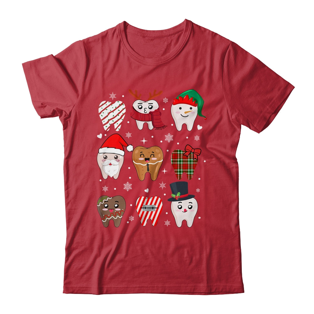 Funny Dental Christmas Teeth Cute Xmas Dentist Squad Crew Shirt & Sweatshirt | siriusteestore