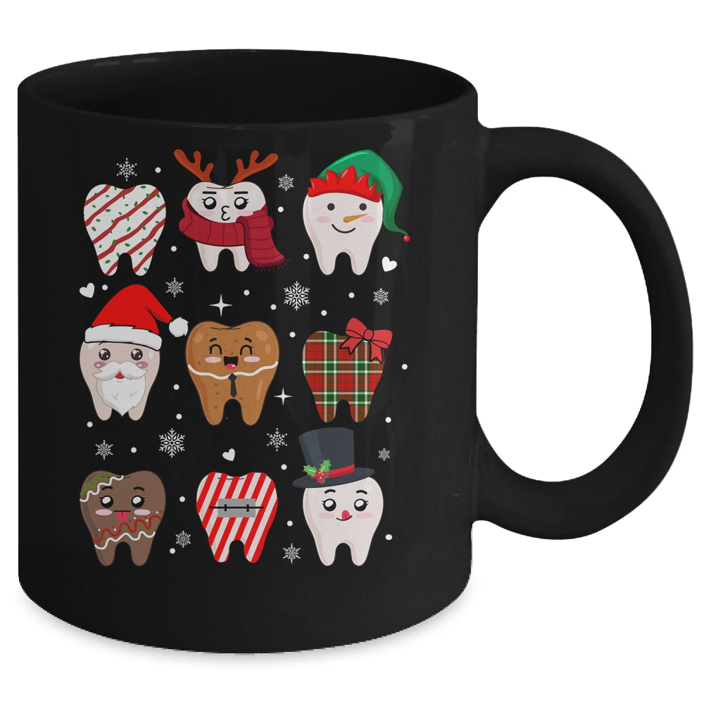 Funny Dental Christmas Teeth Cute Xmas Dentist Squad Crew Mug | siriusteestore