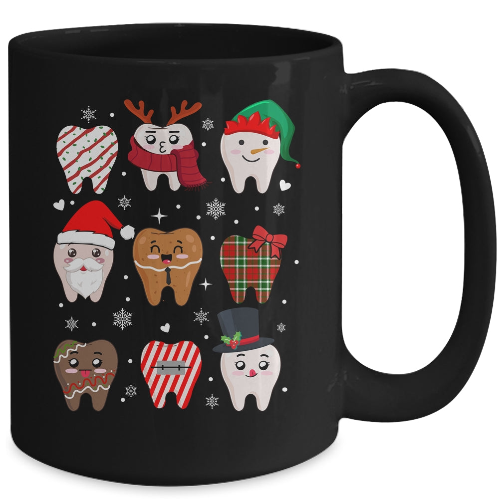 Funny Dental Christmas Teeth Cute Xmas Dentist Squad Crew Mug | siriusteestore