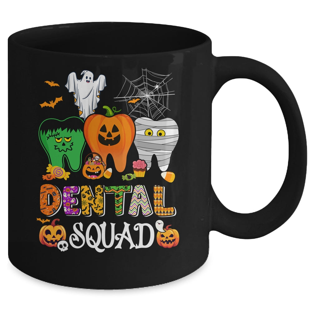 Funny Dental Spooky Squad Costume Dentist Tooth Halloween Mug | siriusteestore