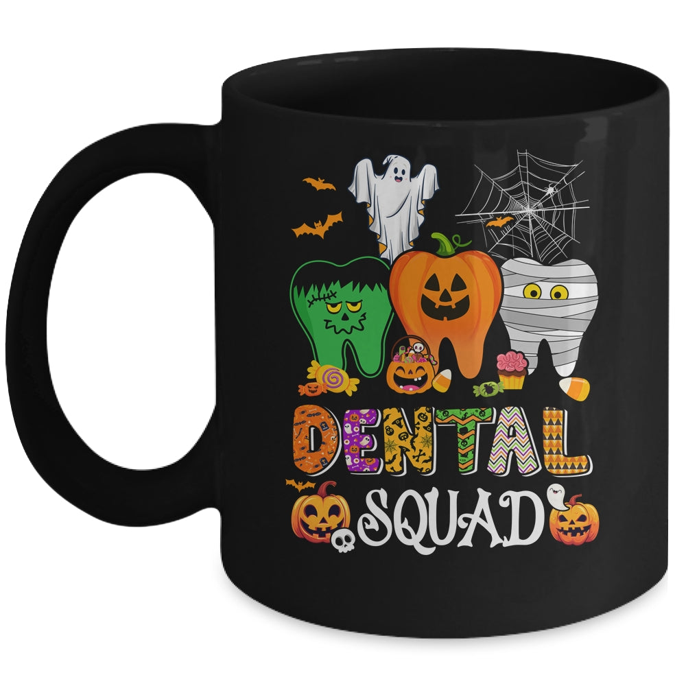 Funny Dental Spooky Squad Costume Dentist Tooth Halloween Mug | siriusteestore