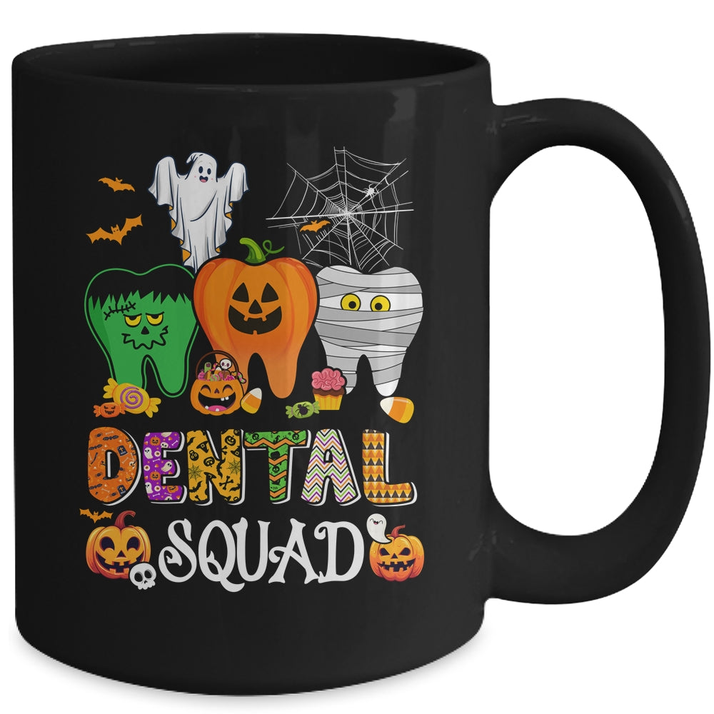 Funny Dental Spooky Squad Costume Dentist Tooth Halloween Mug | siriusteestore
