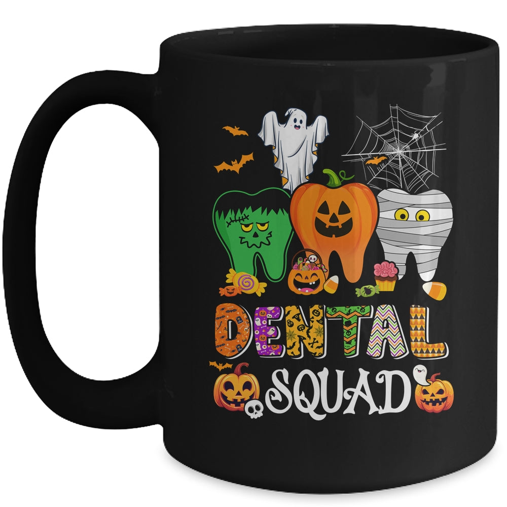 Funny Dental Spooky Squad Costume Dentist Tooth Halloween Mug | siriusteestore