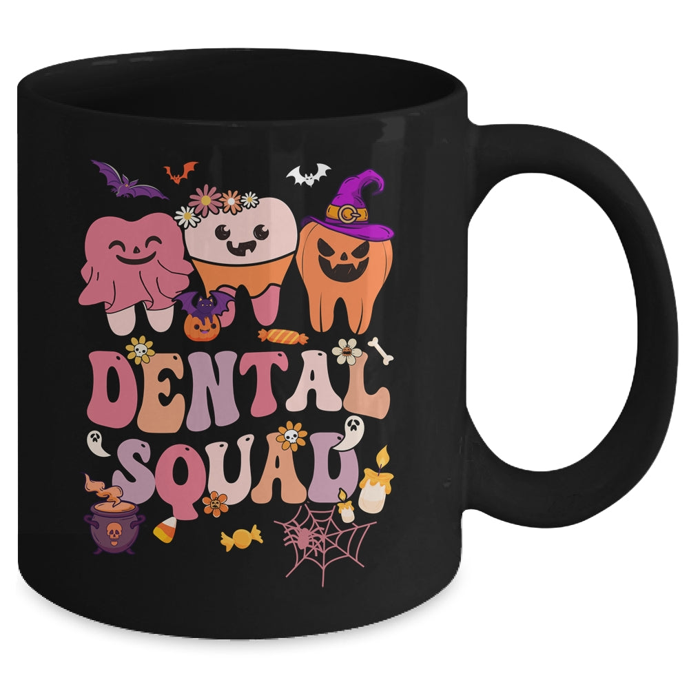 Funny Dental Squad Costume Dentist Tooth Halloween Groovy Mug | siriusteestore