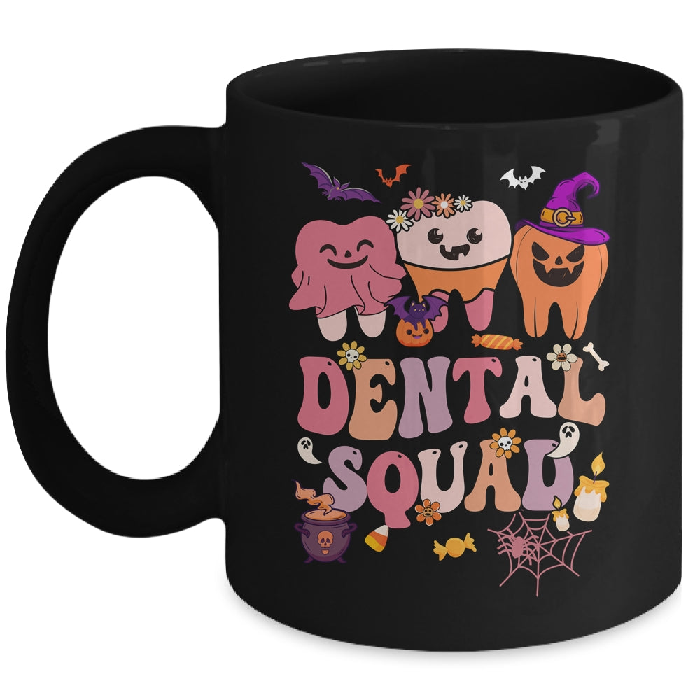 Funny Dental Squad Costume Dentist Tooth Halloween Groovy Mug | siriusteestore