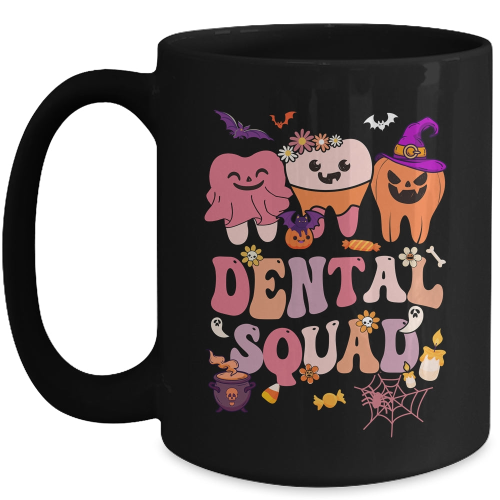 Funny Dental Squad Costume Dentist Tooth Halloween Groovy Mug | siriusteestore