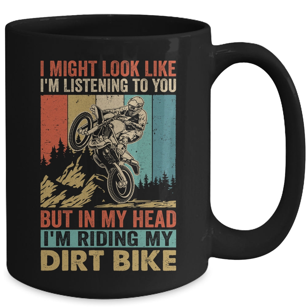 Funny Dirt Bike Art For Men Motocross Dirt Dirt Rider Retro Mug | siriusteestore