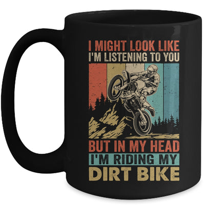 Funny Dirt Bike Art For Men Motocross Dirt Dirt Rider Retro Mug | siriusteestore
