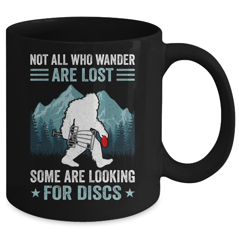 Funny Disc Golf Art For Men Women Bigfoot Disc Golf Players Mug | siriusteestore
