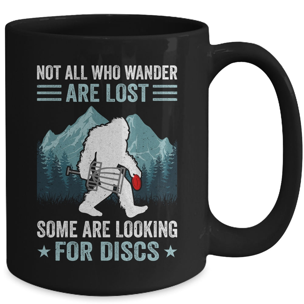 Funny Disc Golf Art For Men Women Bigfoot Disc Golf Players Mug | siriusteestore