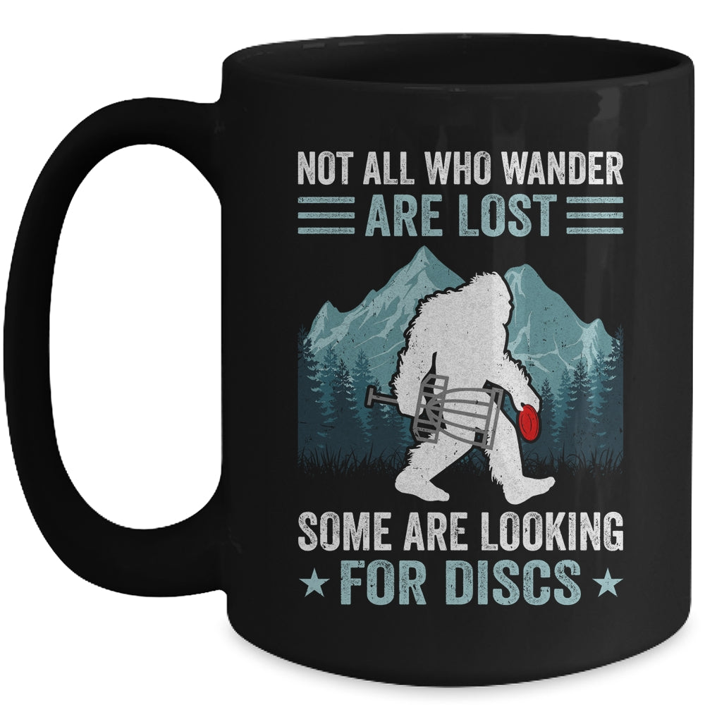 Funny Disc Golf Art For Men Women Bigfoot Disc Golf Players Mug | siriusteestore