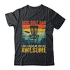 Funny Disc Golf Dad Like A Regular Dad But Awesome Retro Shirt & Hoodie | siriusteestore