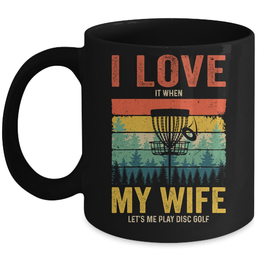 Funny Disc Golf For Husband I Love My Wife Vintage Mug | siriusteestore