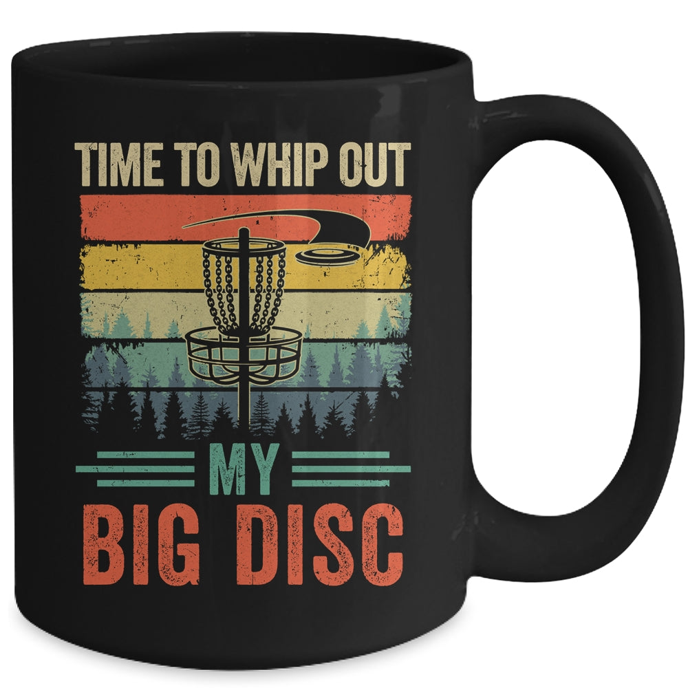 Funny Disc Golf For Men Women Hit Trees And Curse Retro Mug | siriusteestore