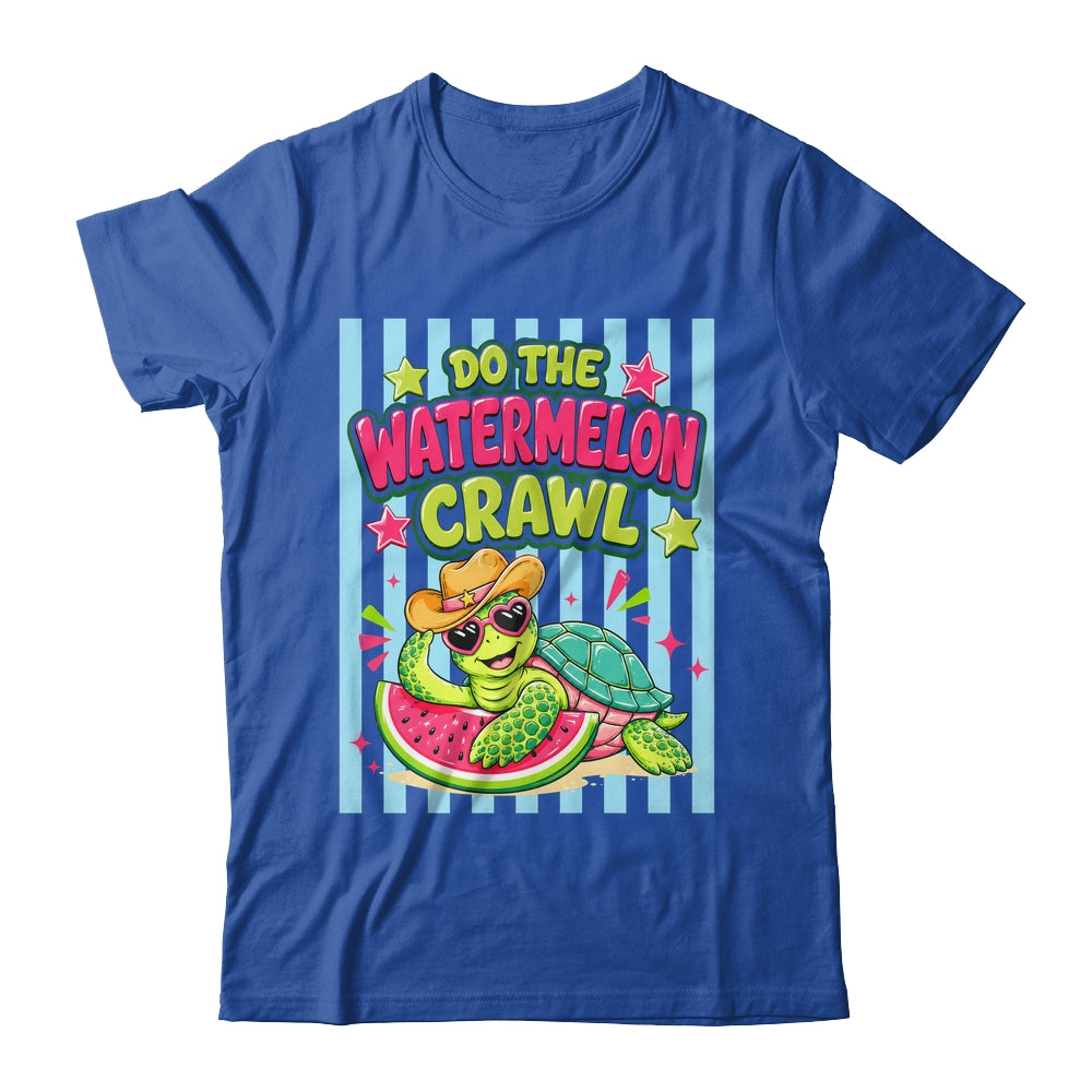 Funny Do The Watermelon Crawl Striped Turtle Summer Beach Shirt & Tank Top | siriusteestore