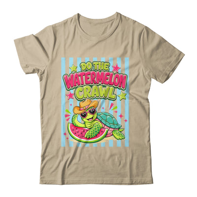 Funny Do The Watermelon Crawl Striped Turtle Summer Beach Shirt & Tank Top | siriusteestore
