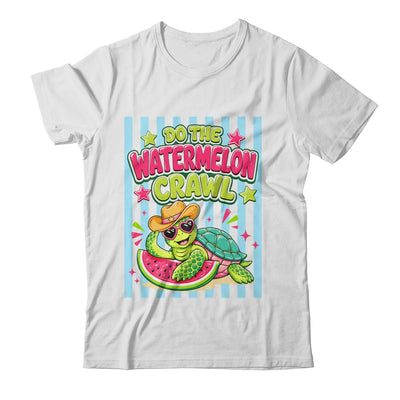 Funny Do The Watermelon Crawl Striped Turtle Summer Beach Shirt & Tank Top | siriusteestore